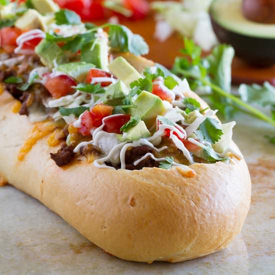 Taco French Bread Pizza