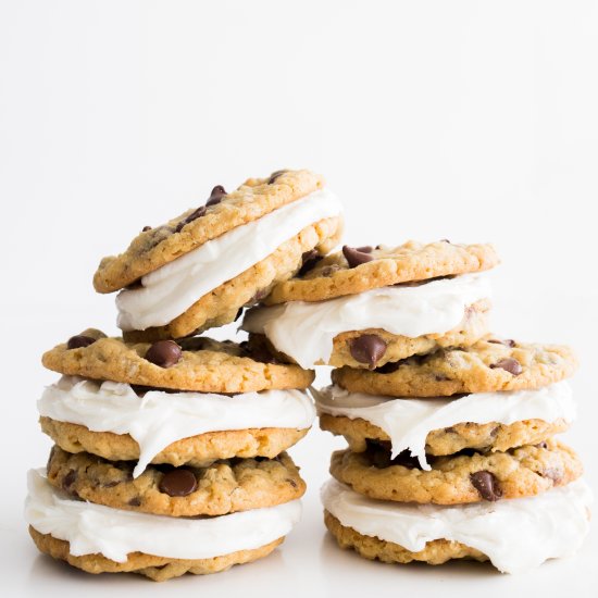 Choc-Oat-Chip Whoopie Pies