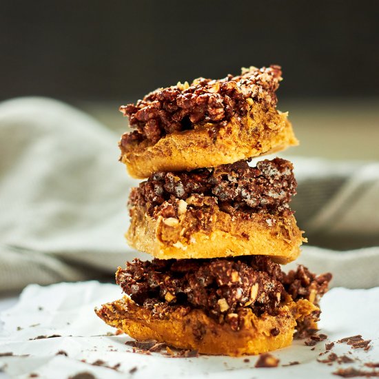 Chocolate Crackle Caramel Slice