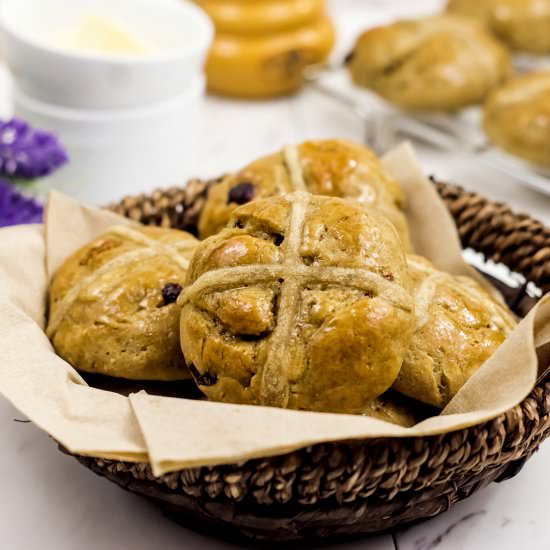 Healthy Hot Cross Buns