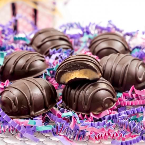 Healthy Chocolate Peanut Easter Egg