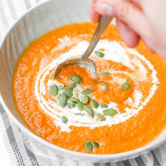 Roasted Carrot and Ginger Soup