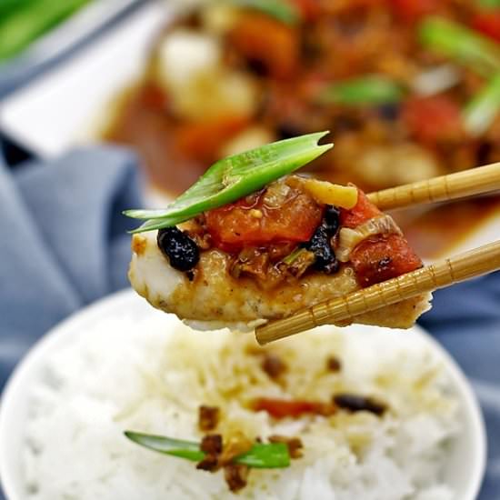 Steamed Fish with Black Bean Sauce