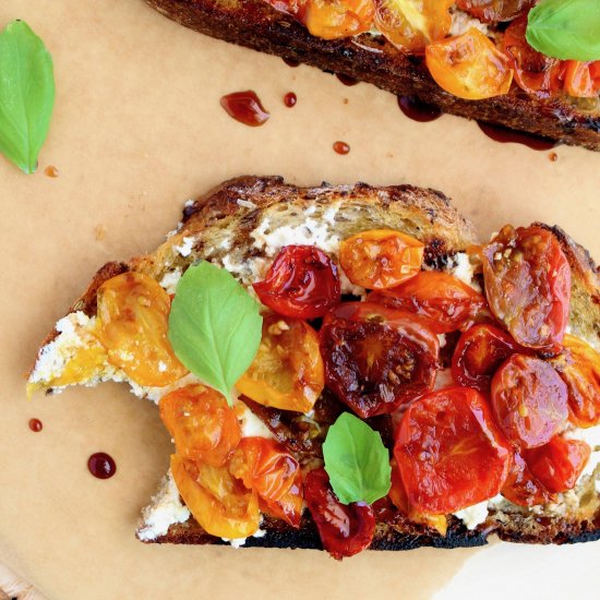 Bruised Tomato Tartine