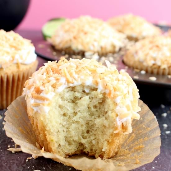 Vegan Toasted Coconut Cupcakes