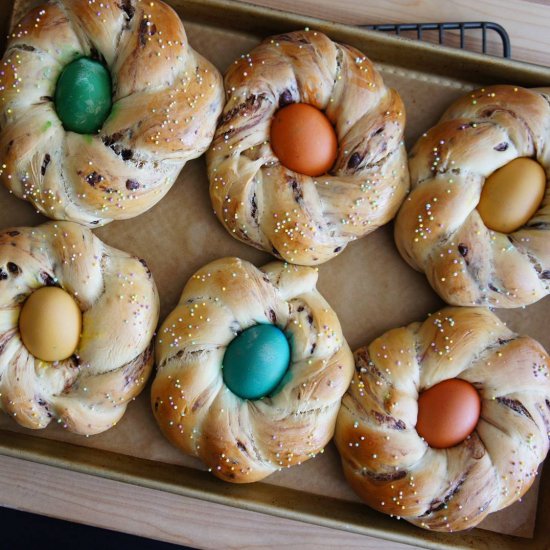 Chocolate Marbled Easter Bread