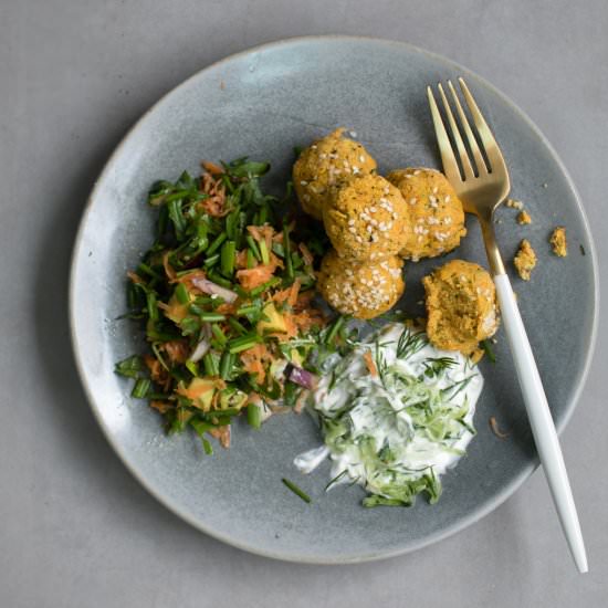 Paleo Carrot & Sesame Falafel