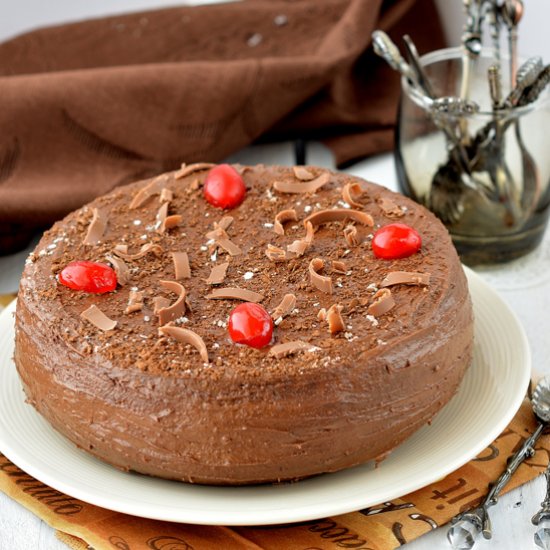 Eggless Chocolate Cake Recipe