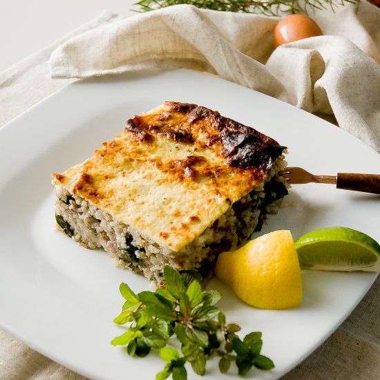 The Rustic Lamb & Rice Bake