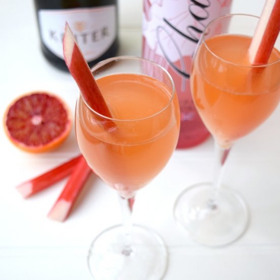 Rhubarb & Blush Orange Fizz