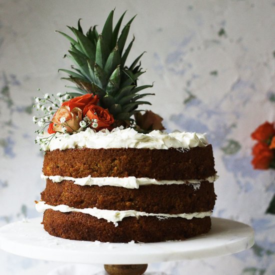 Pineapple Coconut Carrot Cake