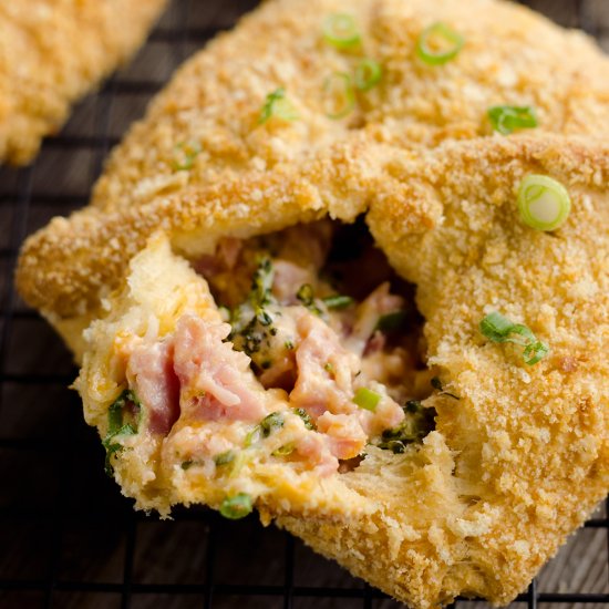 Cheesy Hot Ham & Broccoli Pockets