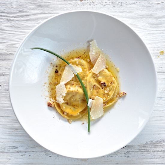 Ravioli with Ricotta and Artichokes