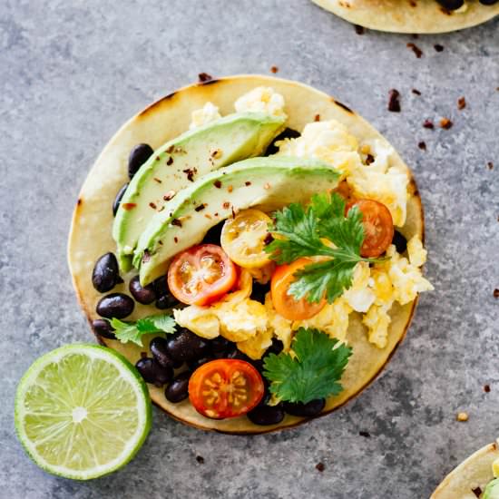 Heathy Breakfast Tacos