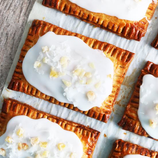 Coconut Glazed Mango Ginger Poptart