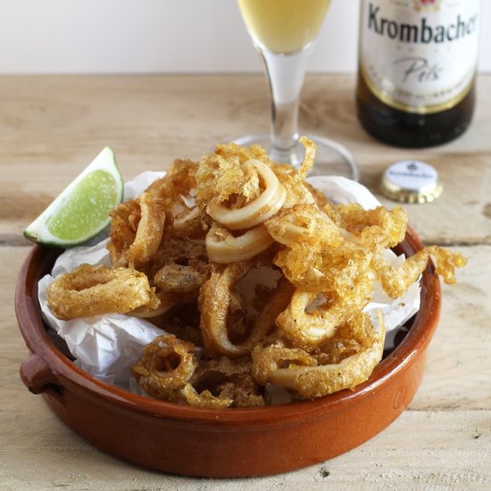 Krombacher-Battered Calamari