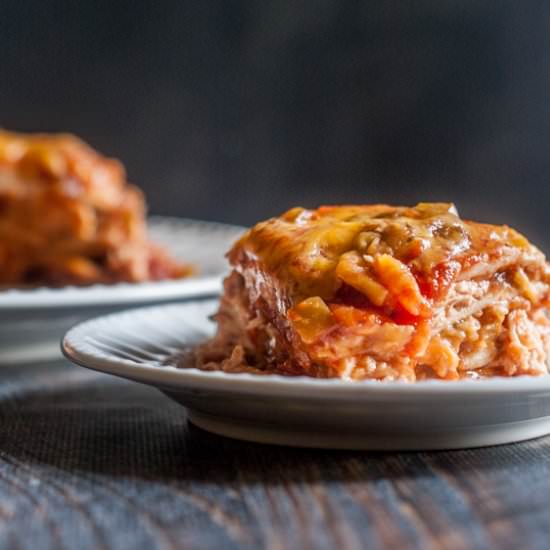 Chicken Burrito Lasagna Instant Pot