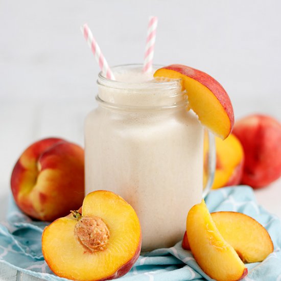 Peach Cobbler Protein Shake