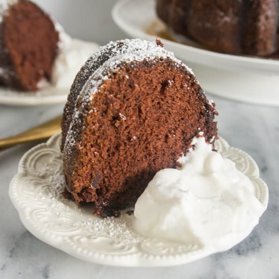 Simple Kahlua Bundt Cake