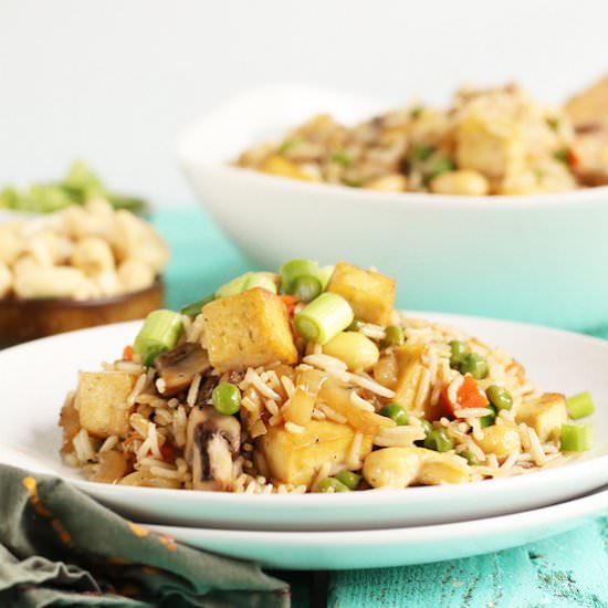 Vegetable Fried Rice with Tofu