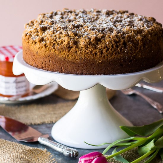 Apricot Preserves Crumb Cake