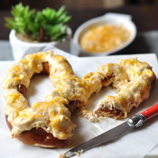 Maryland Crab Dip Pretzel