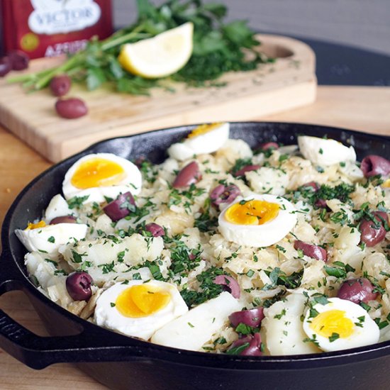 Salt Cod with Potatoes and Olives