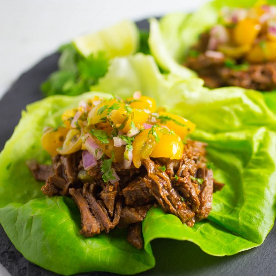 Instant Pot Shredded Beef Tacos