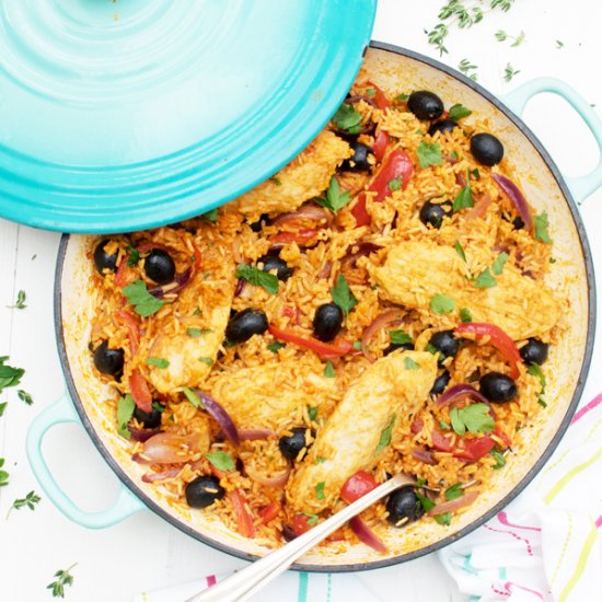 One Pot Spanish Quorn Chicken & Rice