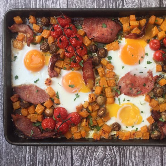 Full English Breakfast Traybake