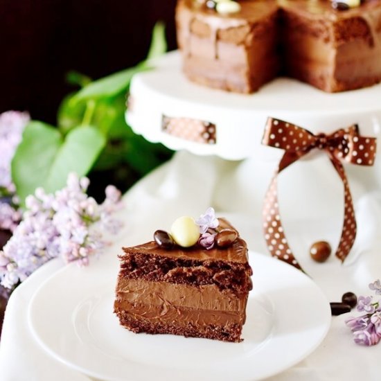 Duo chocolate layer cake