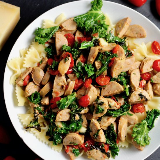 Kale and Chicken Sausage Pasta