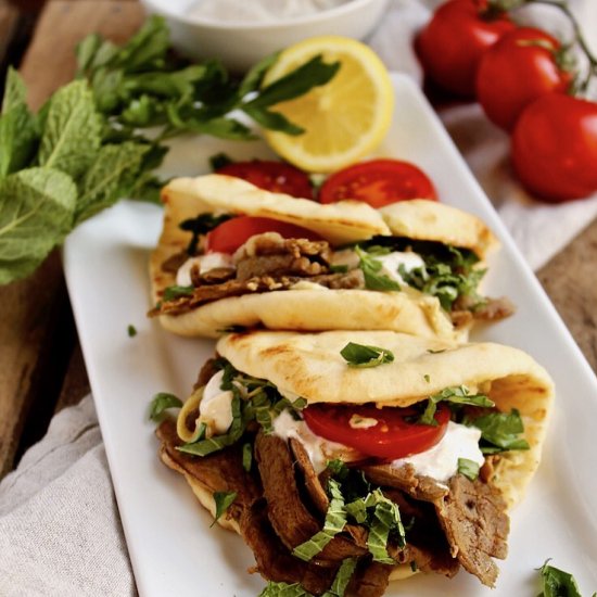 Leftover Lamb Flatbreads