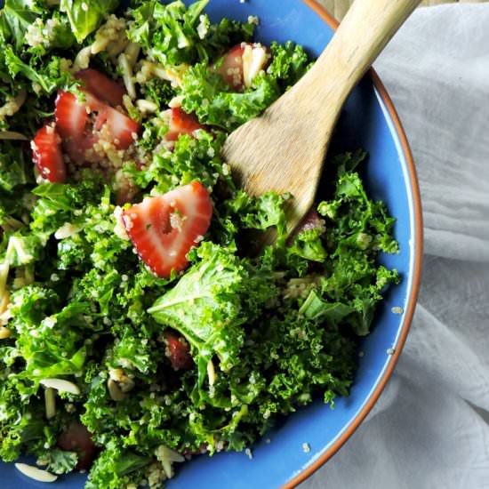 Strawberry Kale Grain Bowl