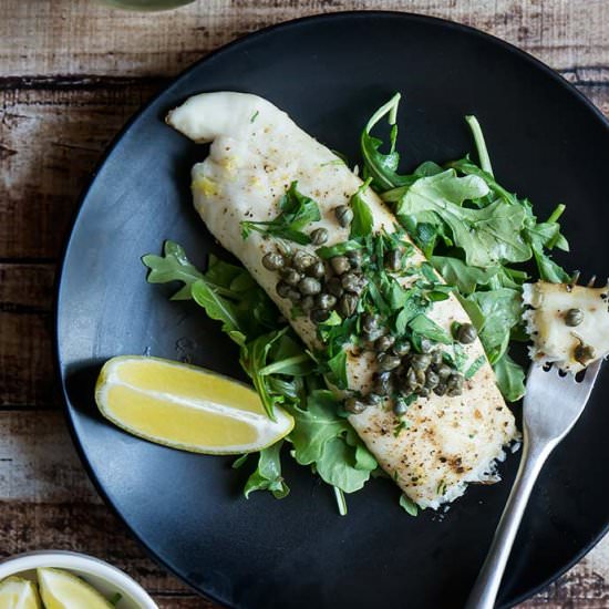 Tilapia with Lemon & Capers