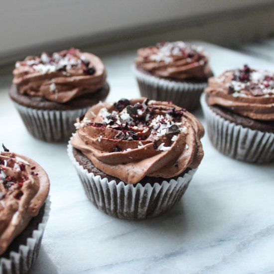 Gluten Free VEGAN Cacao Cupcakes