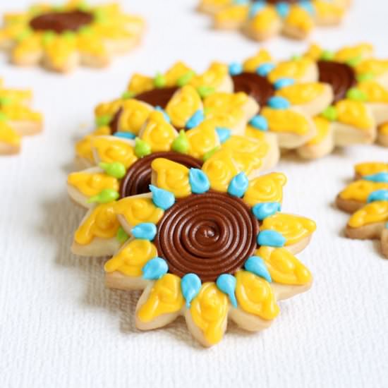 sunflower cookies