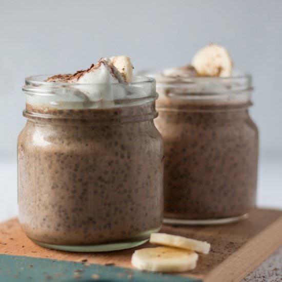 Chocolate Banana Chia Pudding