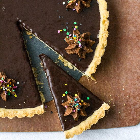 Salted Chocolate Ganache Tart