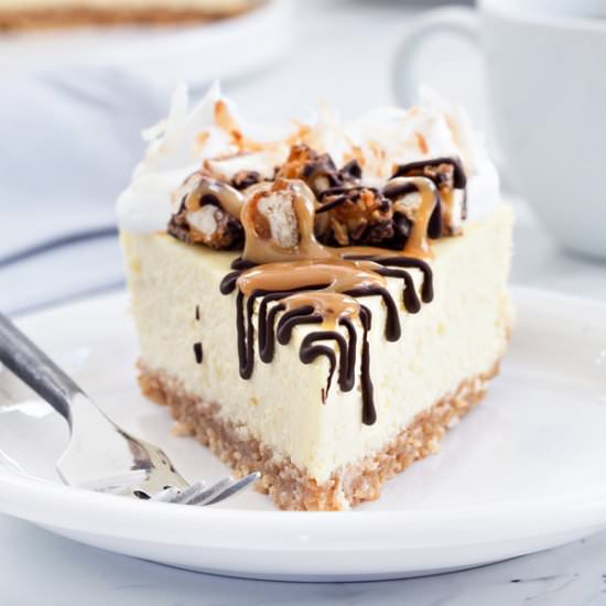 Samoa Cheesecake