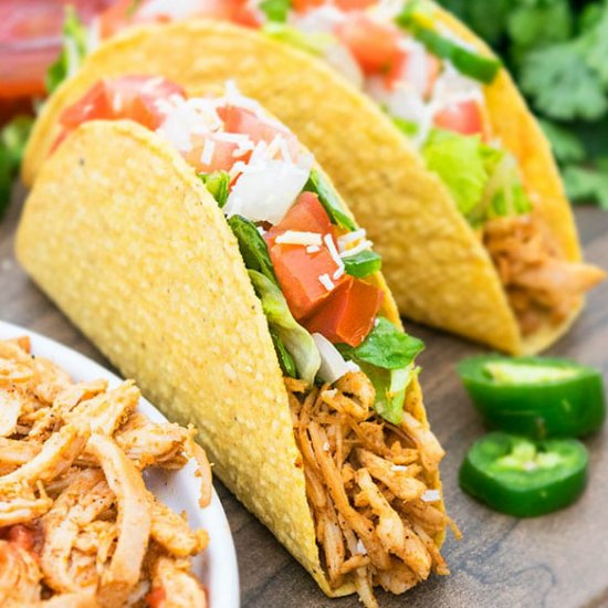 Shredded Chicken Tacos