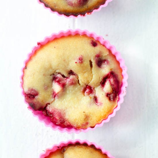 Healthy Raspberry Muffins