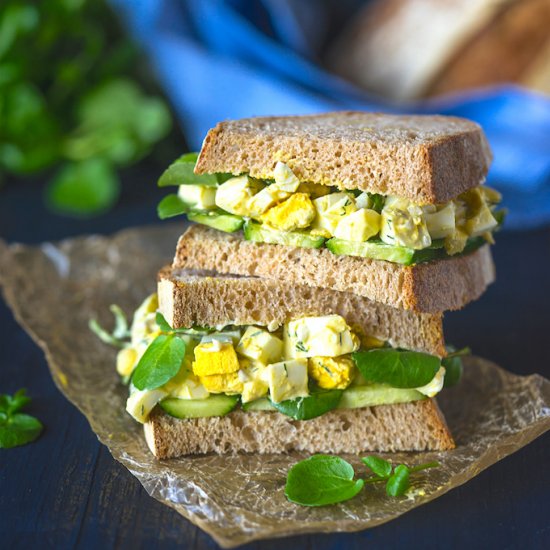 Delicious Egg Salad Sandwich