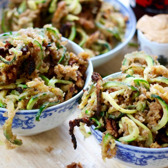 Fried Spiraled Zoodles – Oh, My!