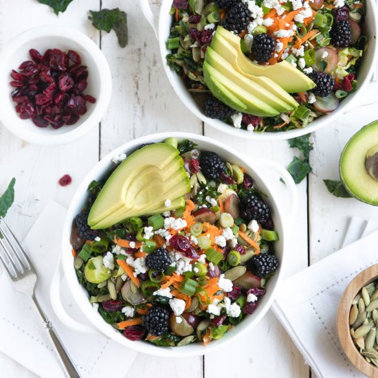 Kale + Brussels Sprout Salad