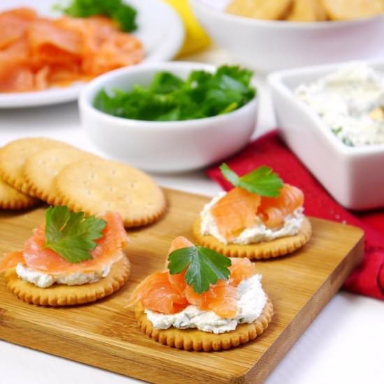 Cracker Appetizers Four Ways