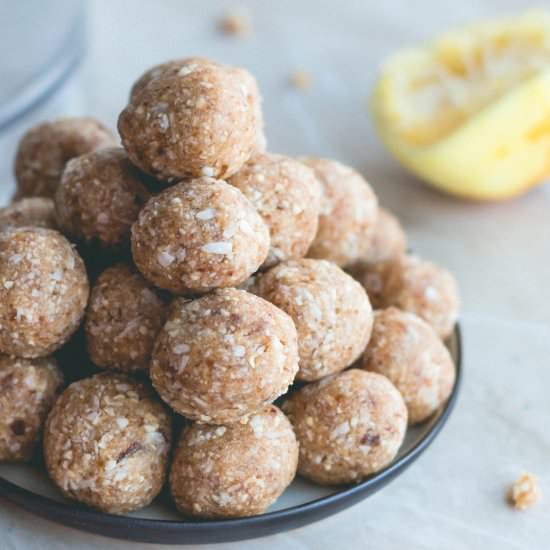 Zesty Lemon Coconut Energy Balls