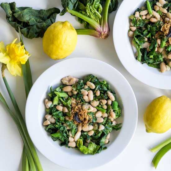 Cannellini Beans with Wild Spinach