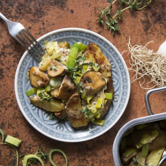 Rustic Leek Salad