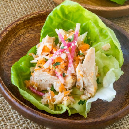 Asian Tuna Salad Lettuce Cups